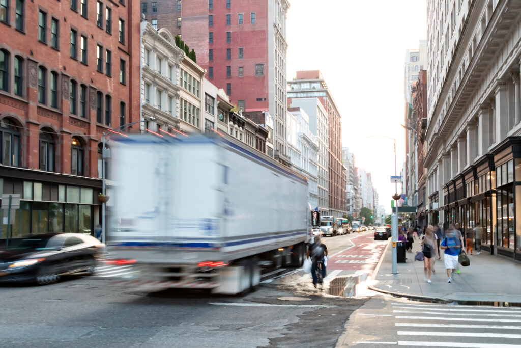 Truck in New York City, United States